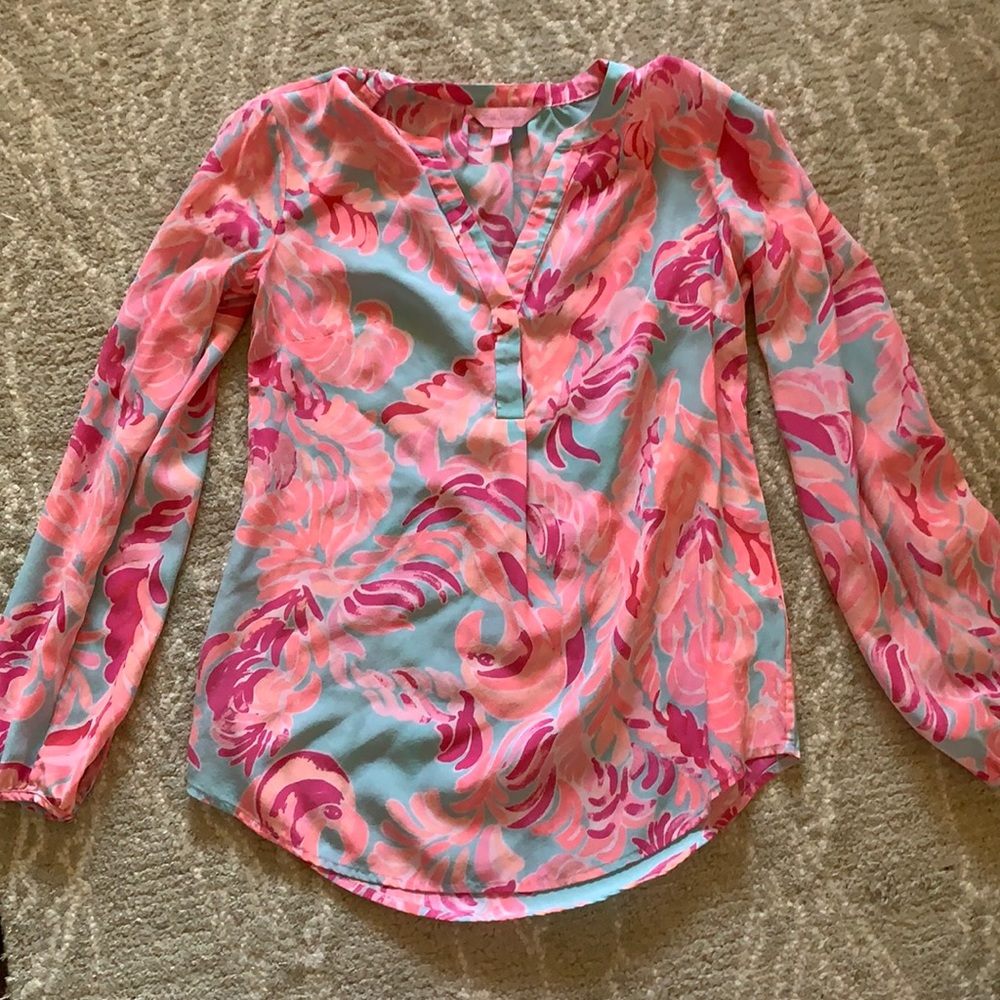 Lilly Pulitzer long sleeve blouse